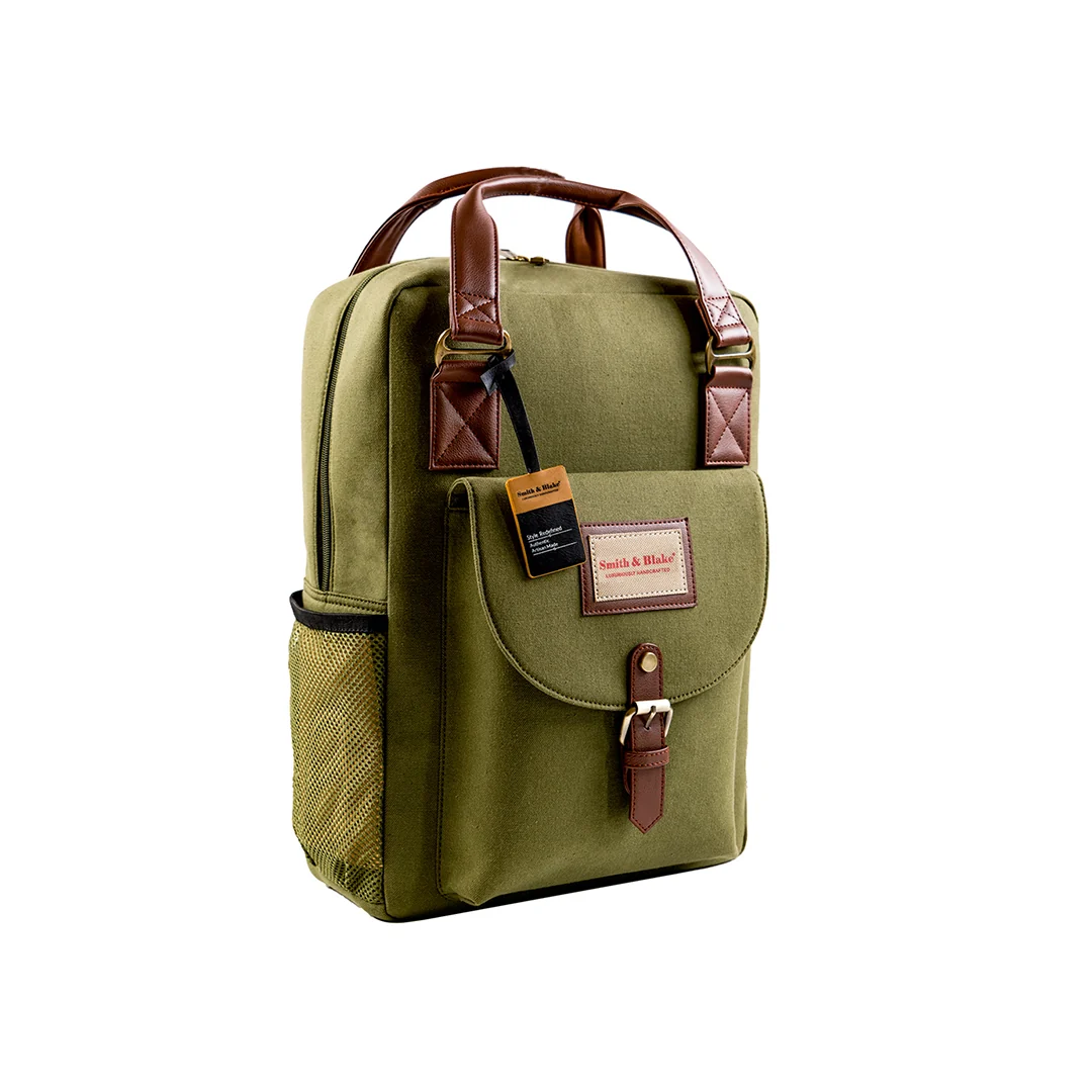 Smith & Blake HIKER Laptop Backpack Green