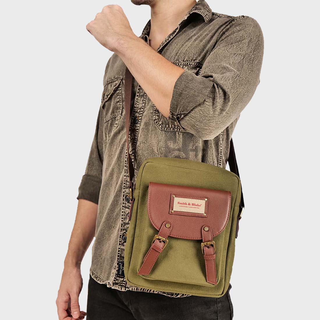 Smith & Blake SKY GREEN Cross Body Bag
