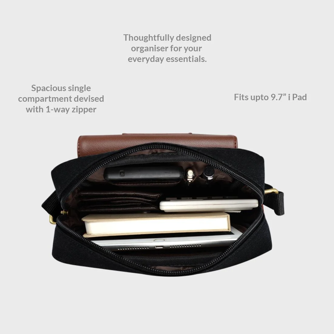 Smith & Blake SKY BLACK Cross Body Bag