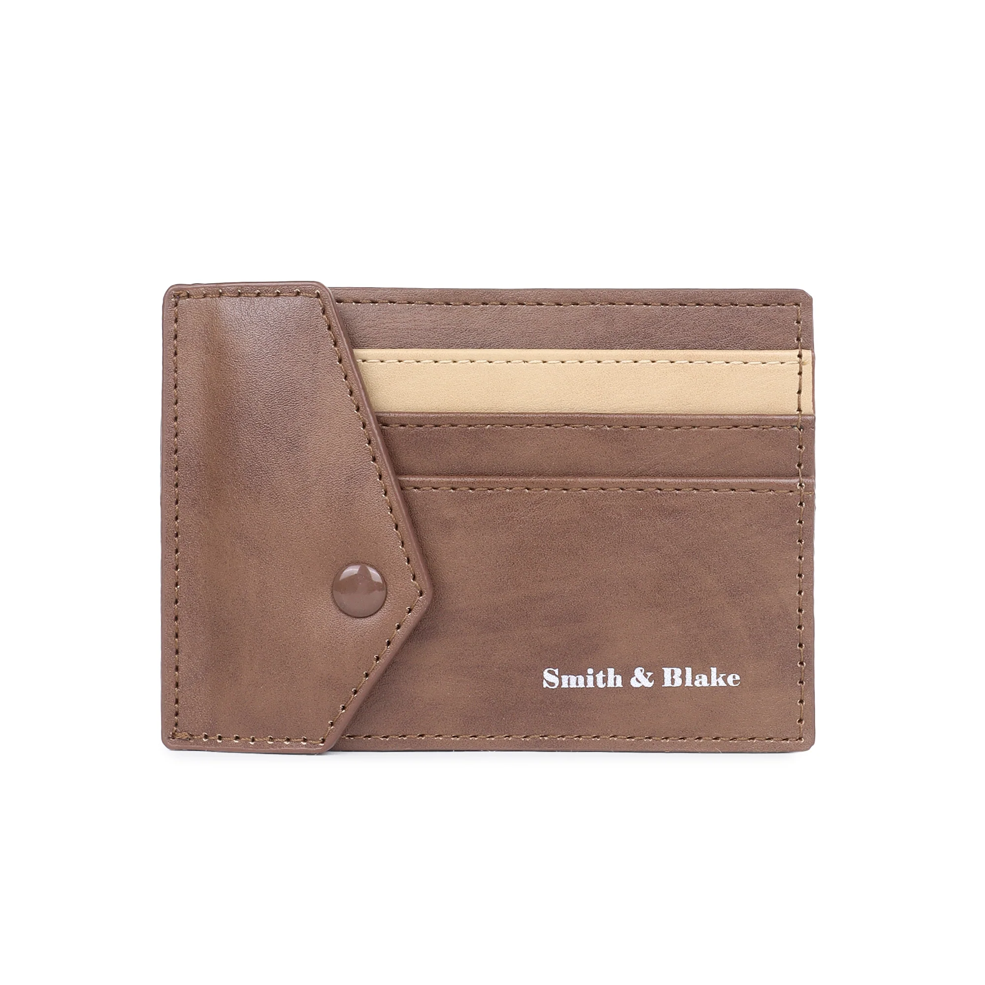 Smith & Blake PROSPERO Card Holder Wallet Light Brown