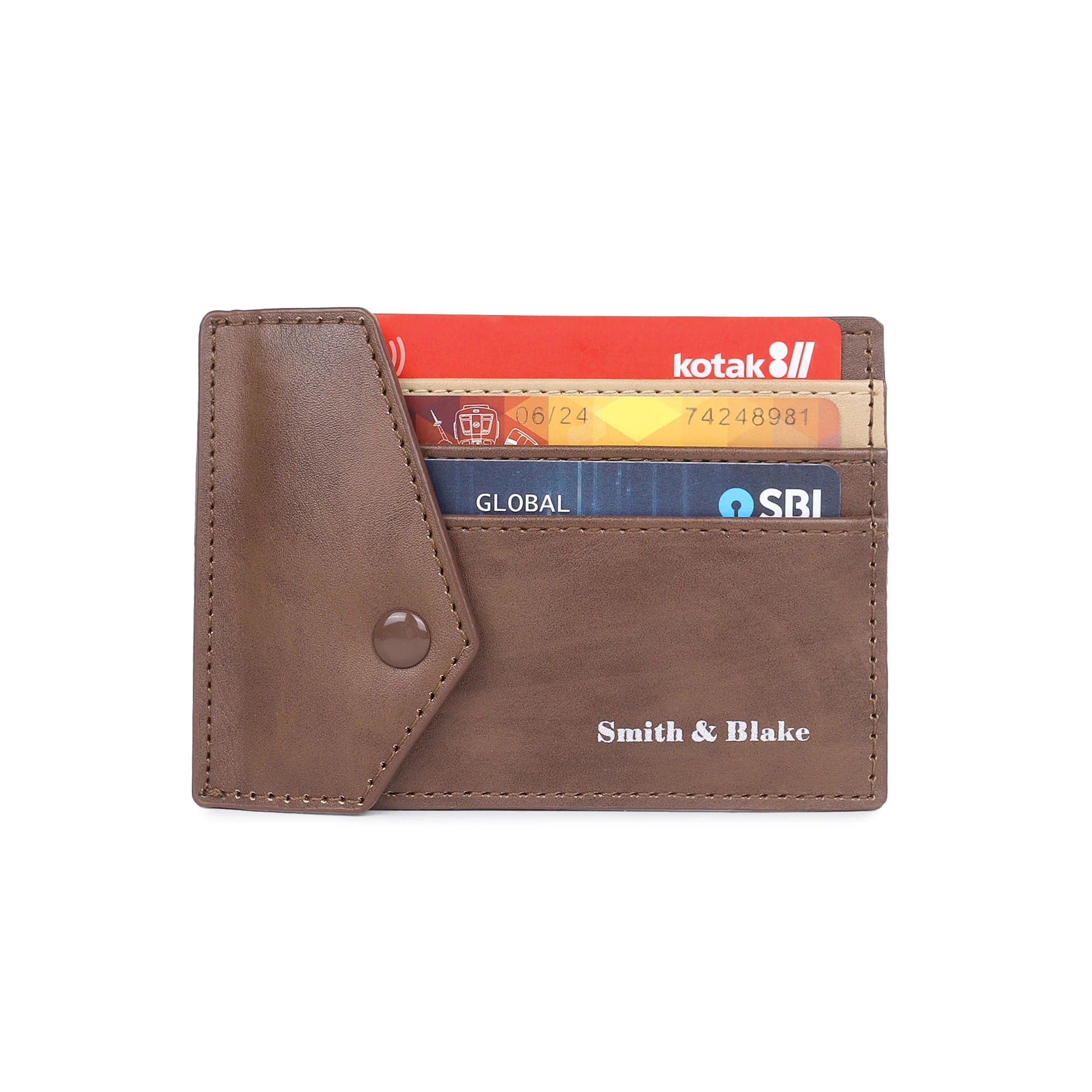 Smith & Blake PROSPERO Card Holder Wallet Light Brown