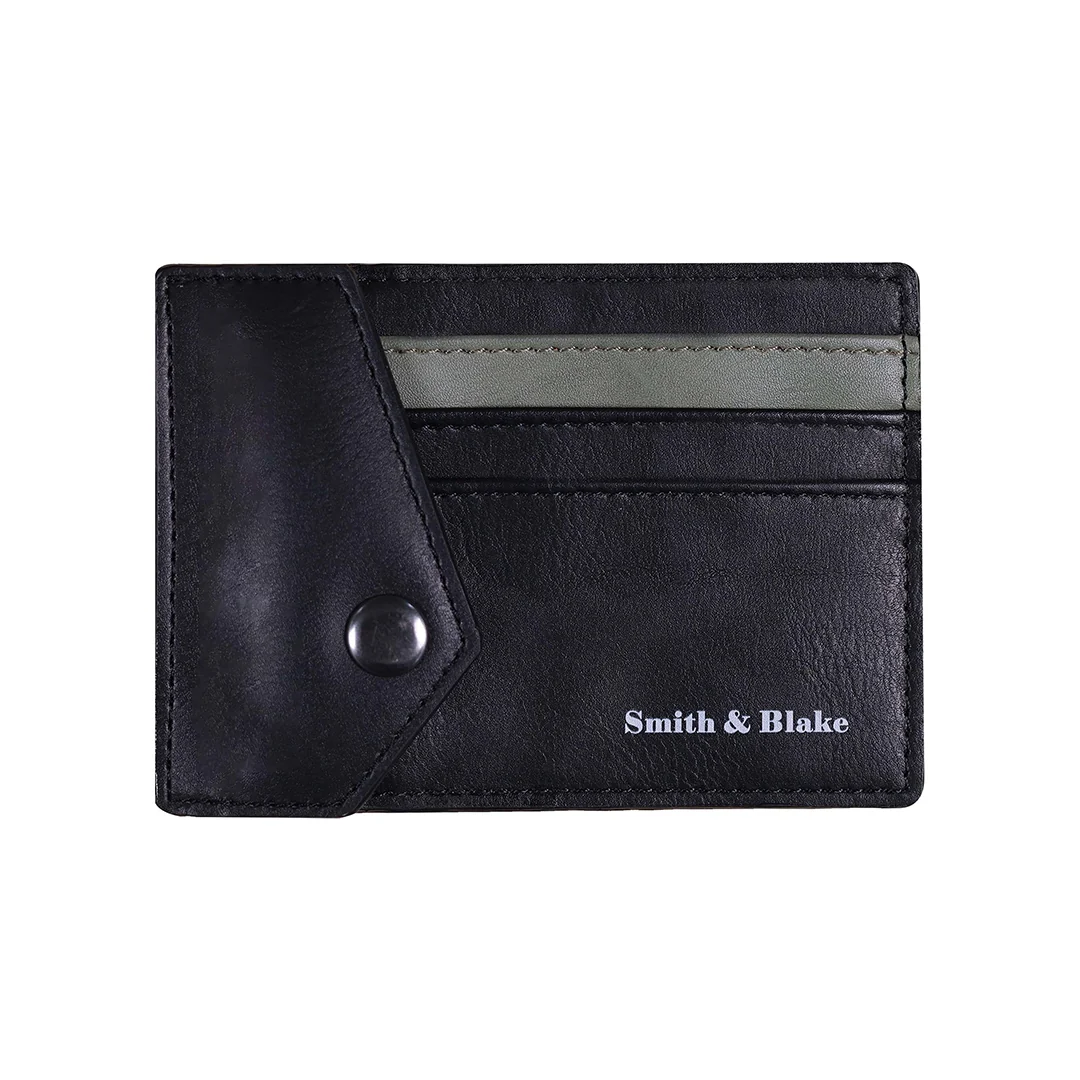 Smith & Blake PROSPERO Card Holder Wallet Black