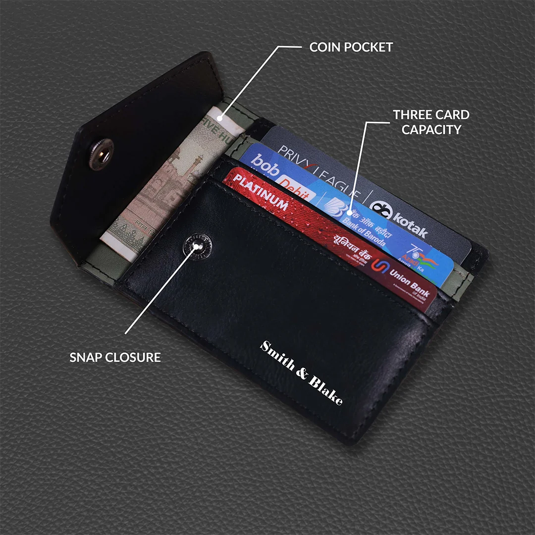 Smith & Blake PROSPERO Card Holder Wallet Black