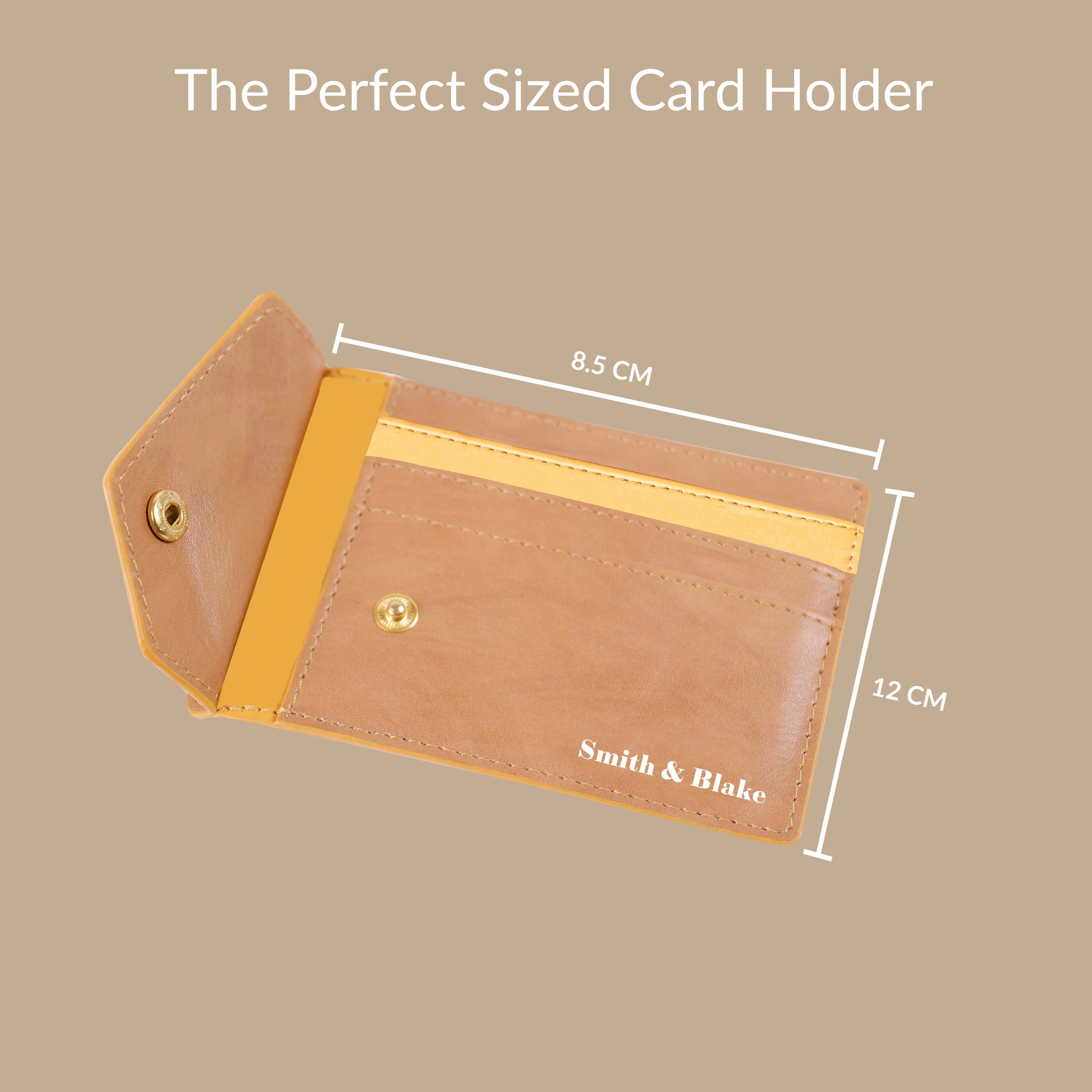 Smith & Blake PROSPERO Card Holder Wallet Beige