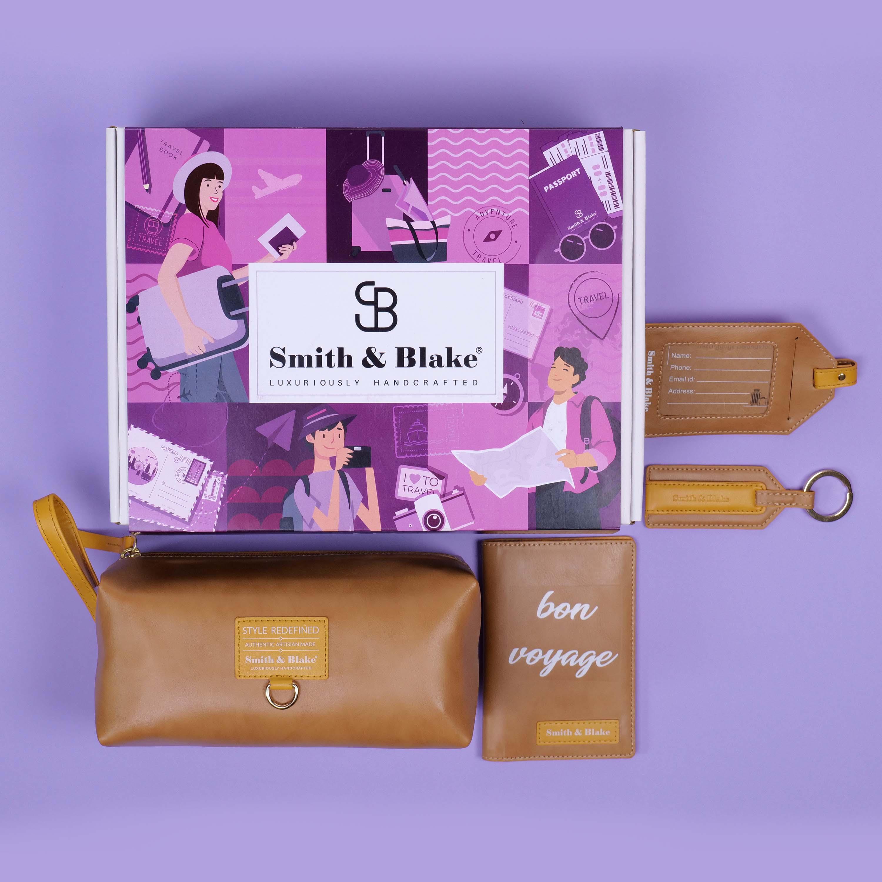 Smith & Blake HAPPY TRAVELS GIFT SET Beige
