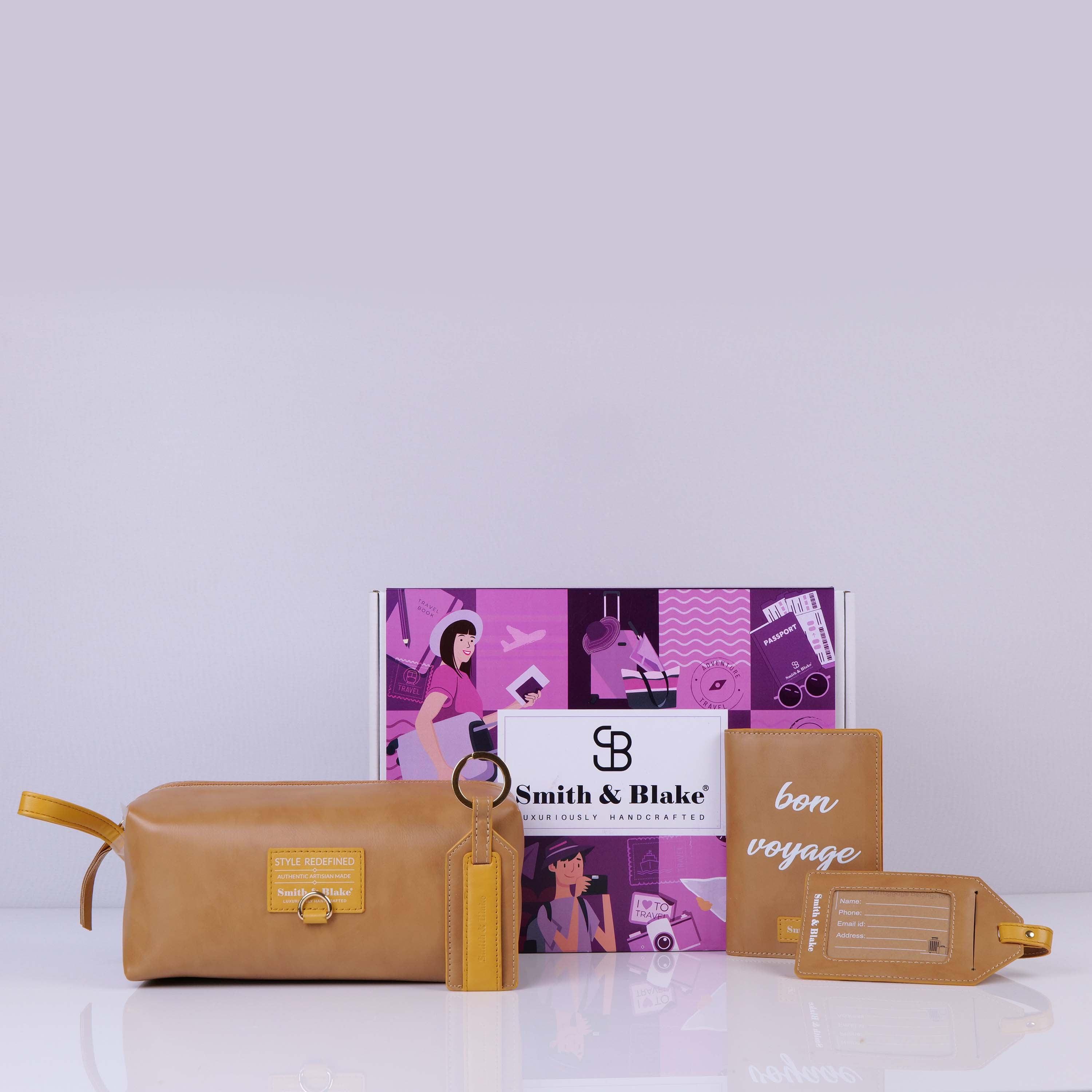 Smith & Blake HAPPY TRAVELS GIFT SET Beige
