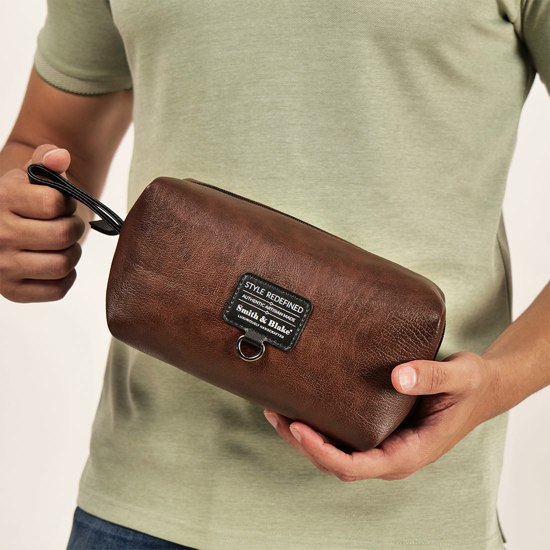 Smith & Blake ARSENAL Toiletry Bag Brown