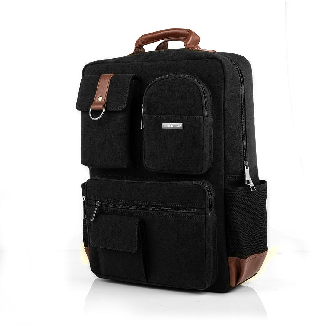 Smith & Blake ELLIOT Laptop Backpack Black