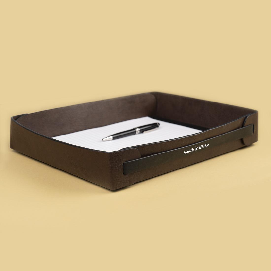 Smith & Blake DAPPER A4 Paper Tray Brown