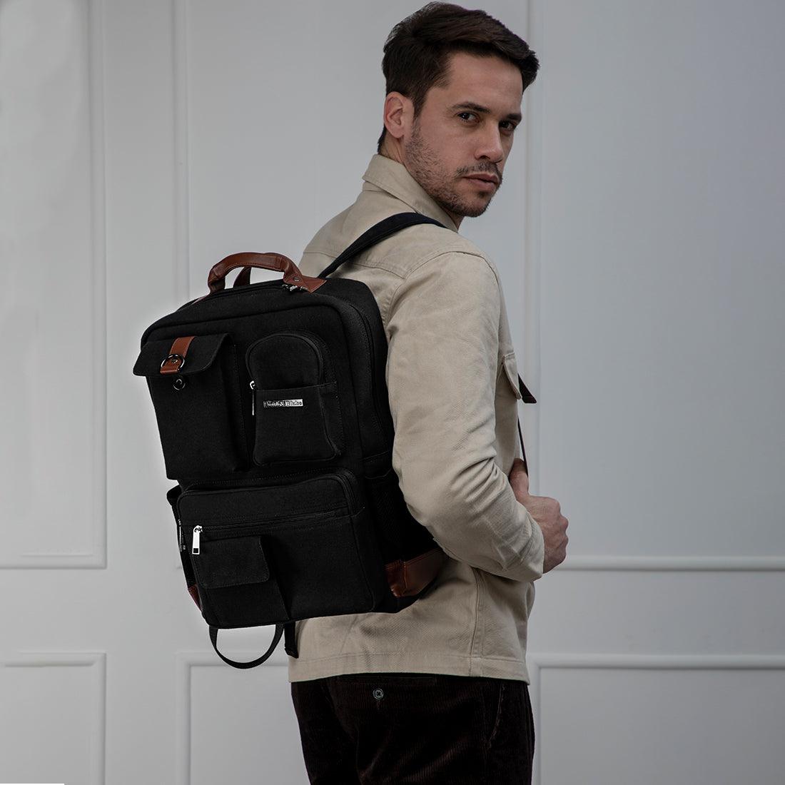 Smith & Blake ELLIOT Laptop Backpack Black