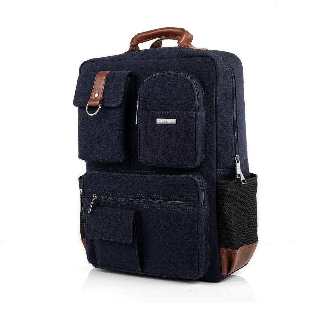 Smith & Blake ELLIOT Laptop Backpack Blue