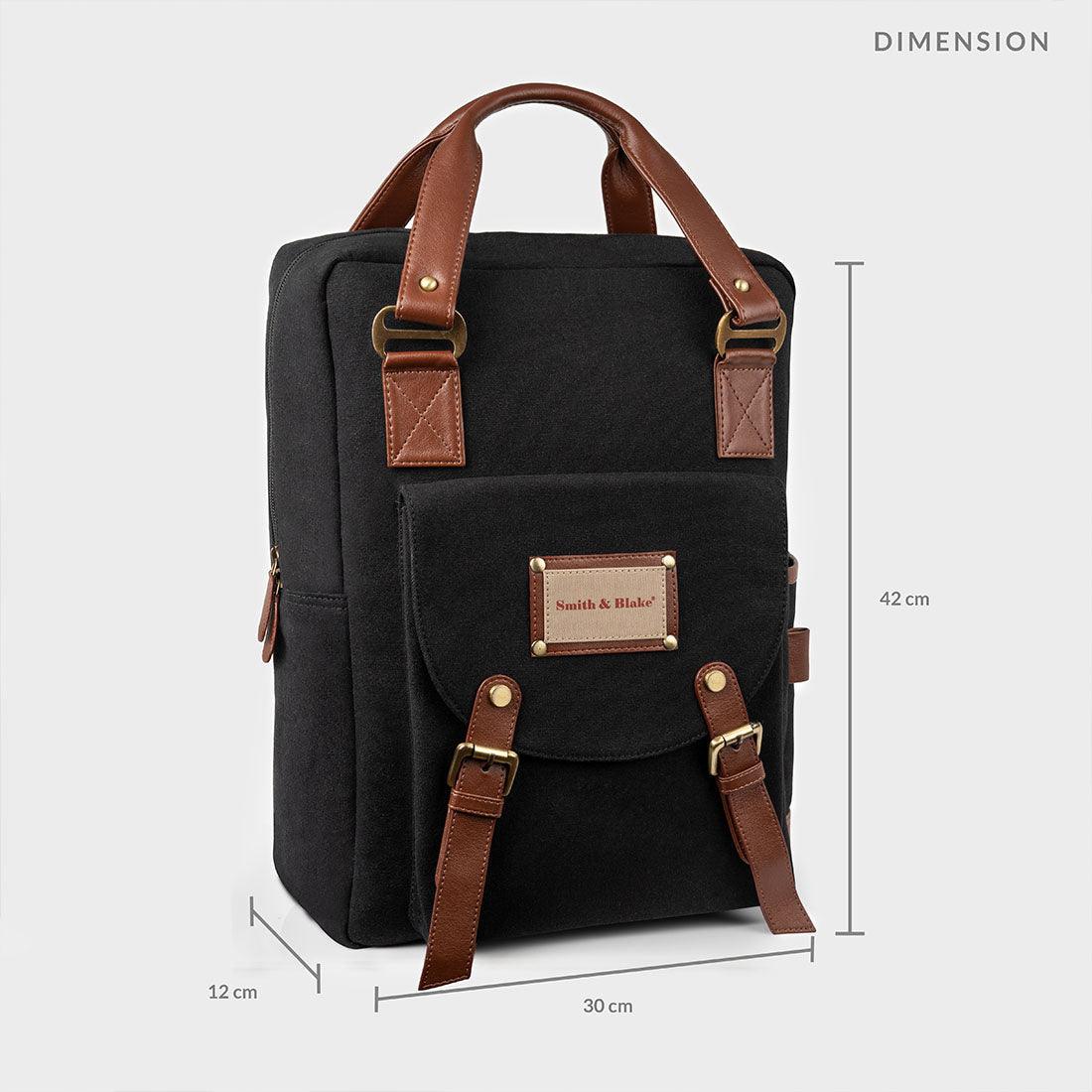 Smith & Blake SKY BLACK Laptop Backpack