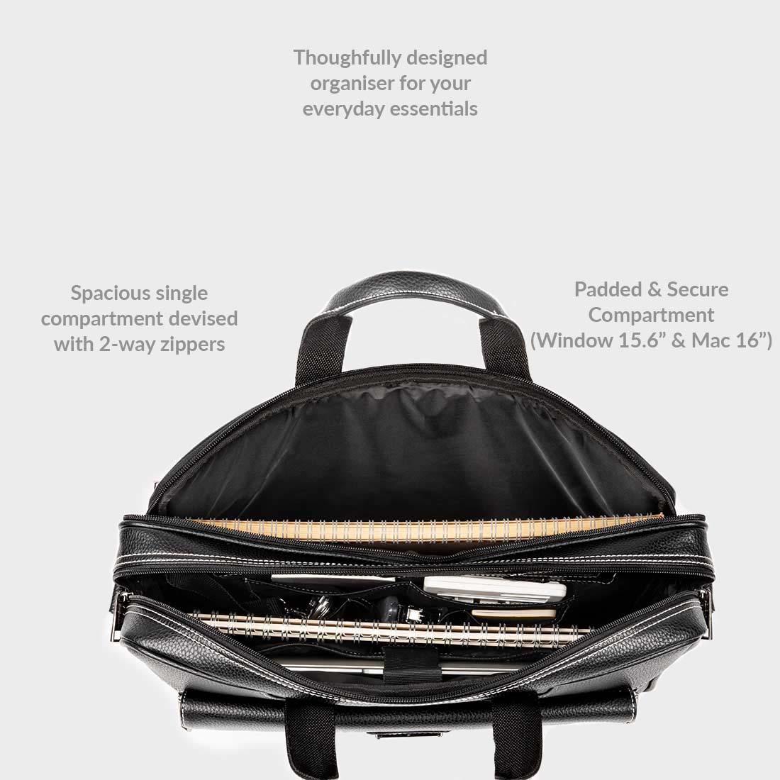 Smith & Blake FLORENCE Messenger Bag Double Compartment