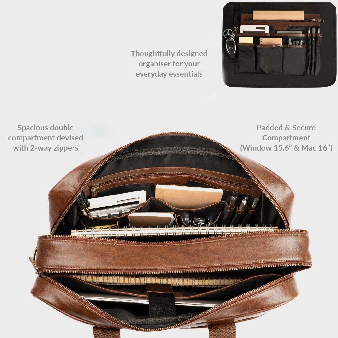 Smith & Blake UPTOWN Messenger Bag Double Compartment