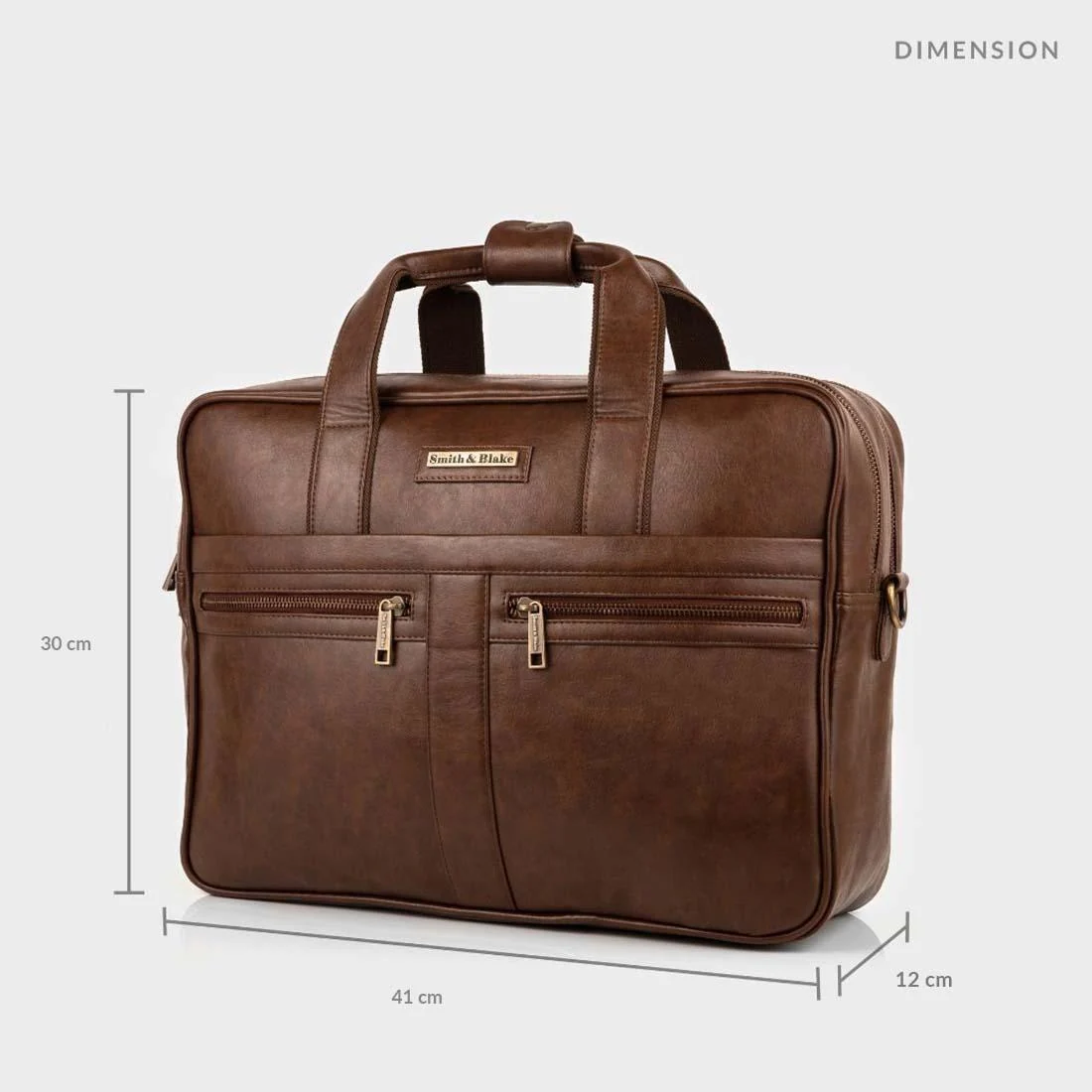 Smith & Blake UPTOWN Messenger Bag Double Compartment
