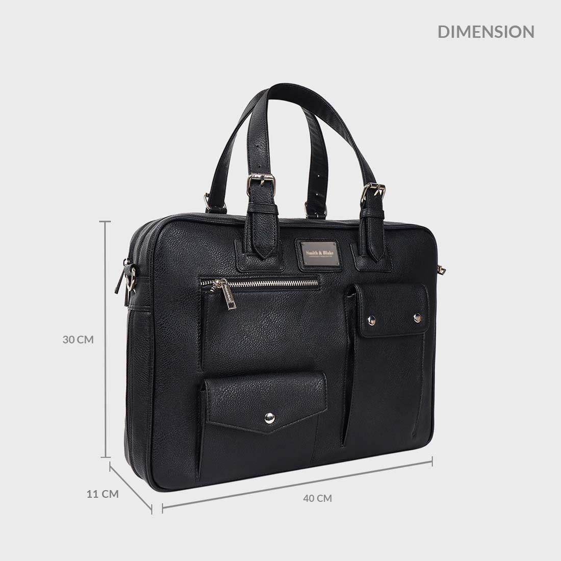 Smith & Blake MANHATTAN Messenger Bag Double Compartment