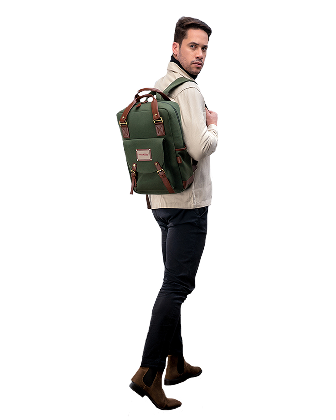 Smith & Blake SKY GREEN Laptop Backpack