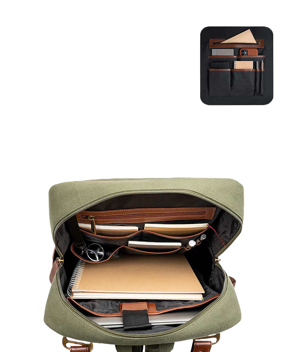 Smith & Blake SKY GREEN Laptop Backpack